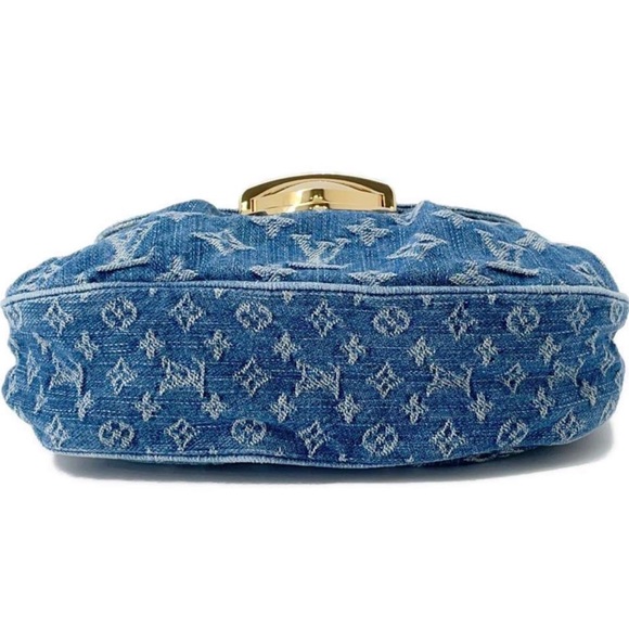 Blue LV Monogram Denim Sunset Shoulder/Crossbody Bag, New - Picture 5 of 17